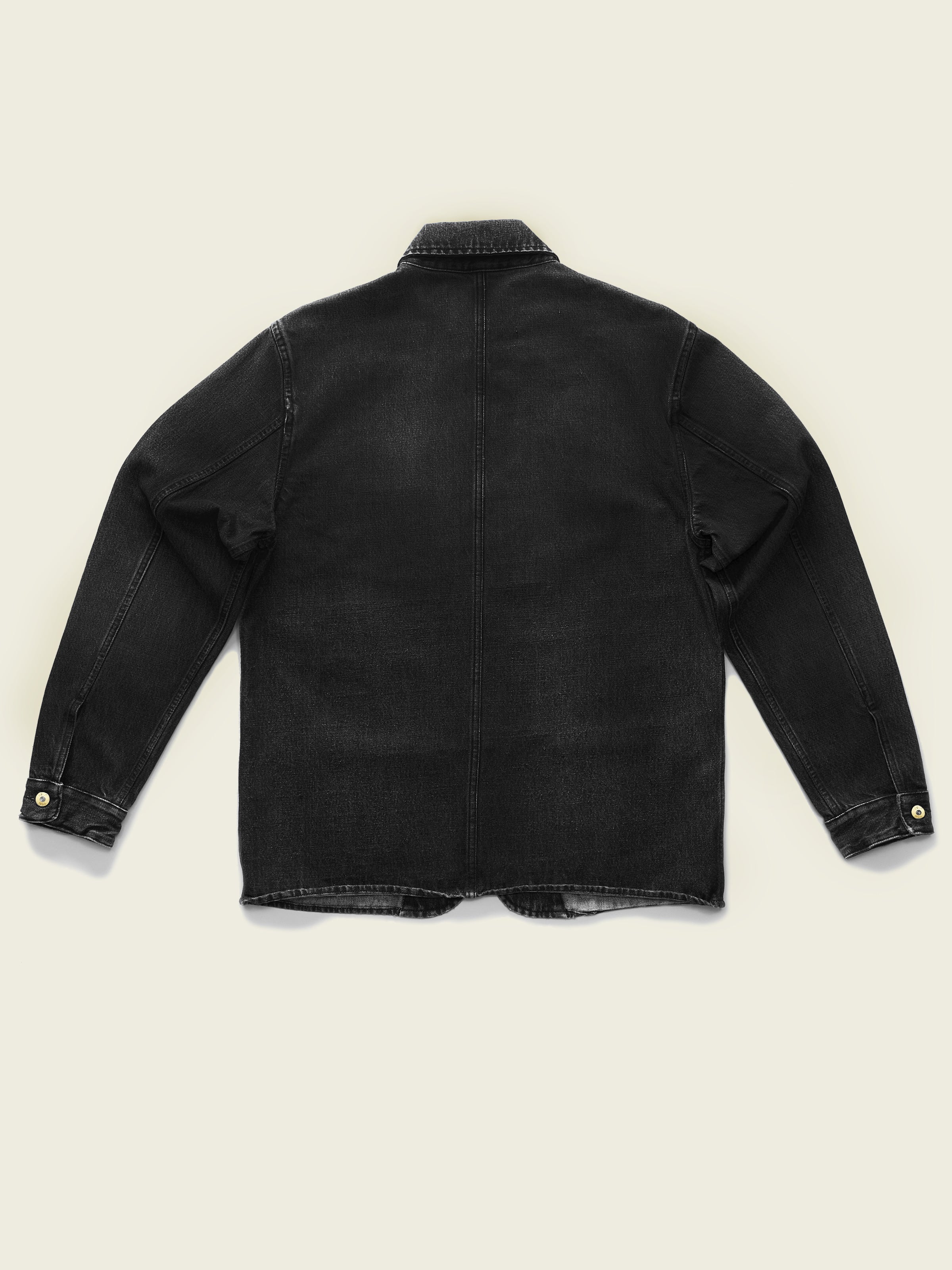 Denim Chore Jacket in Selvedge Black